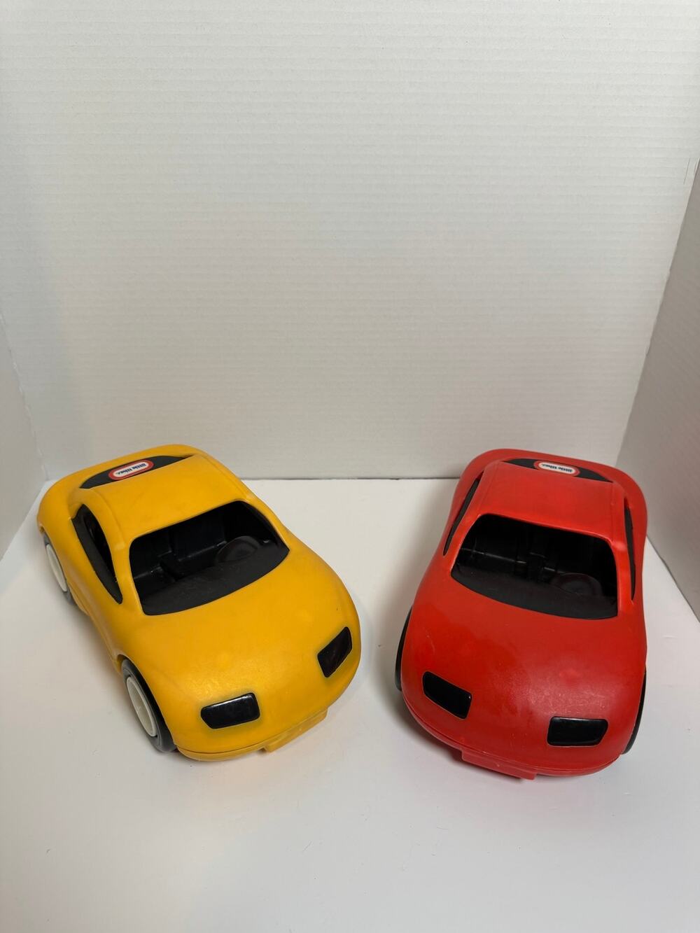 Vintage LITTLE TIKES Big Semi Hauler Truck Replacement Car Lot Red & Yellow 2pc